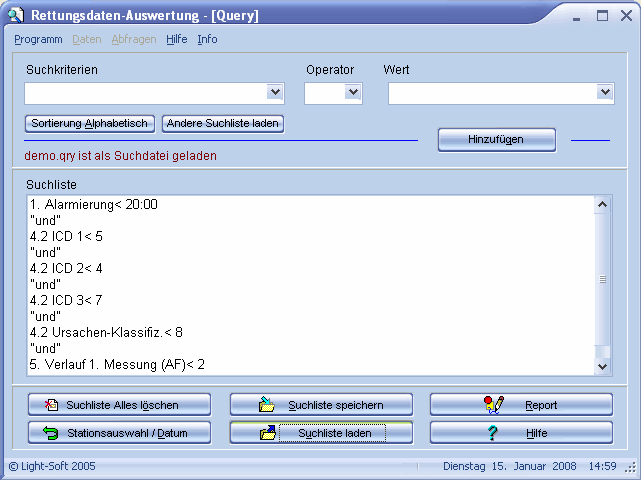Datenauswertung Query