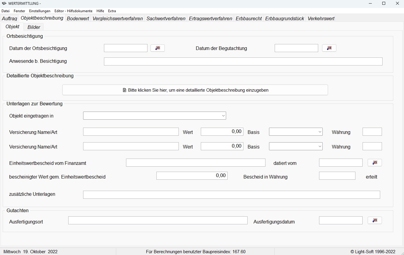 Wertgutachten Wertermittlung Wertschatzung Software